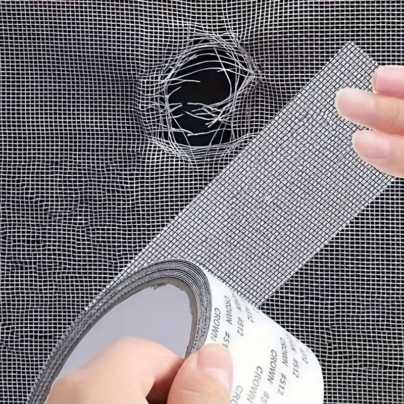Mesh Roll Tape Window Screen Repair Patch | Keep Mosquitoes Out with Our Anti-Insect, Self-Adhesive Mesh Patch Tape – 2 meter