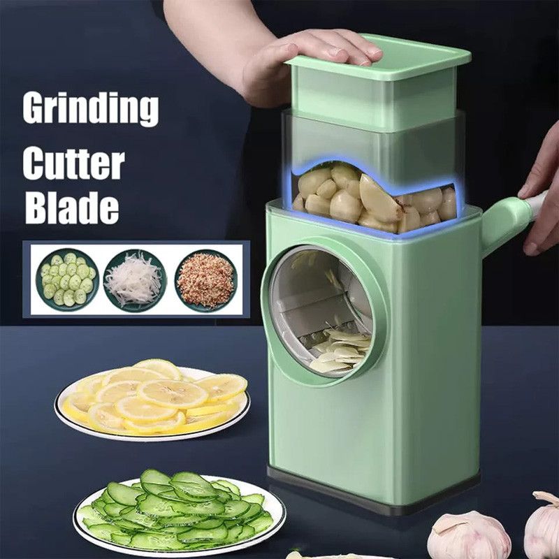 3-in-1 Manual Vegetable Slicer | Cheese Grater & Chopper