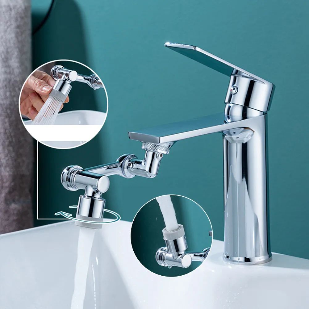 rotatable Faucet Aerator Bathroom Washbasin Tap Splash Filter Kitchen Faucet Extend Faucet Water Saving Bubbler Nozzle