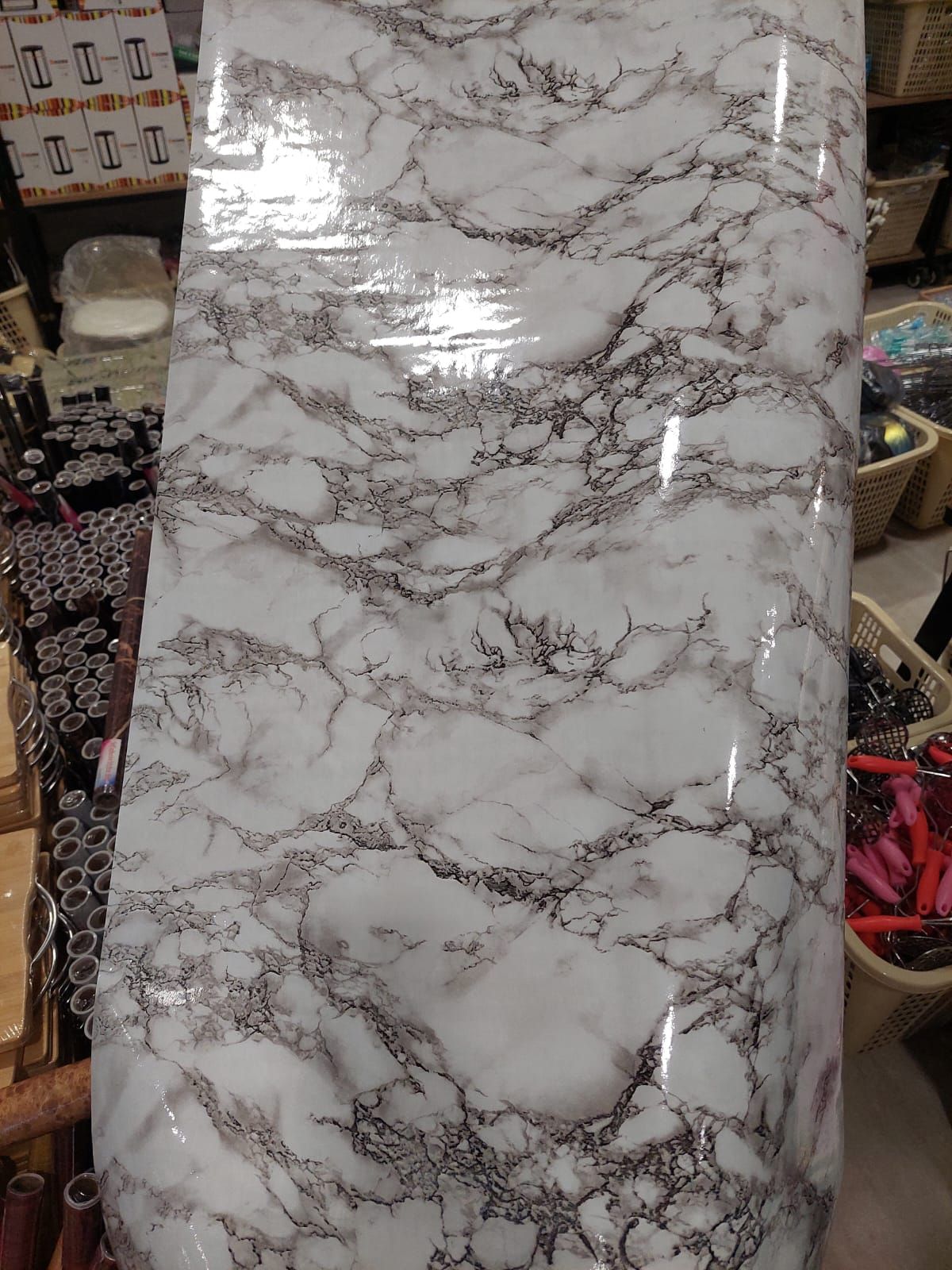 Self-Adhesive Marble Wallpaper – Oil-Proof 60×200cm (Pack Of 3 )
